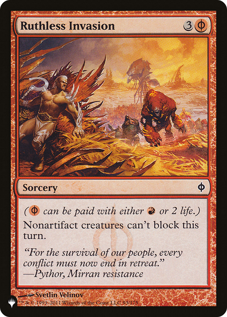 Ruthless Invasion (LIST-NPH-93) [Mystery Booster] The List MTG Single Wizards of the Coast