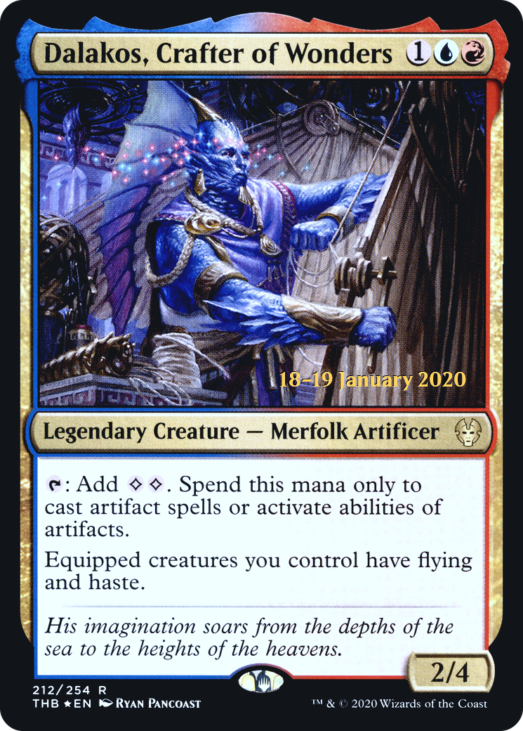 Dalakos, Crafter of Wonders (PRE-212) [Theros Beyond Death Promos] Foil MTG Single Wizards of the Coast