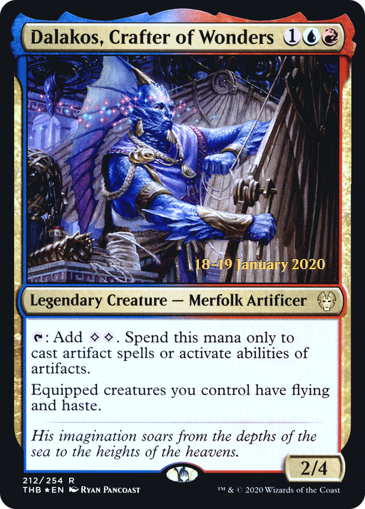 Dalakos, Crafter of Wonders (PRE-212) [Theros Beyond Death Promos] Foil MTG Single Wizards of the Coast