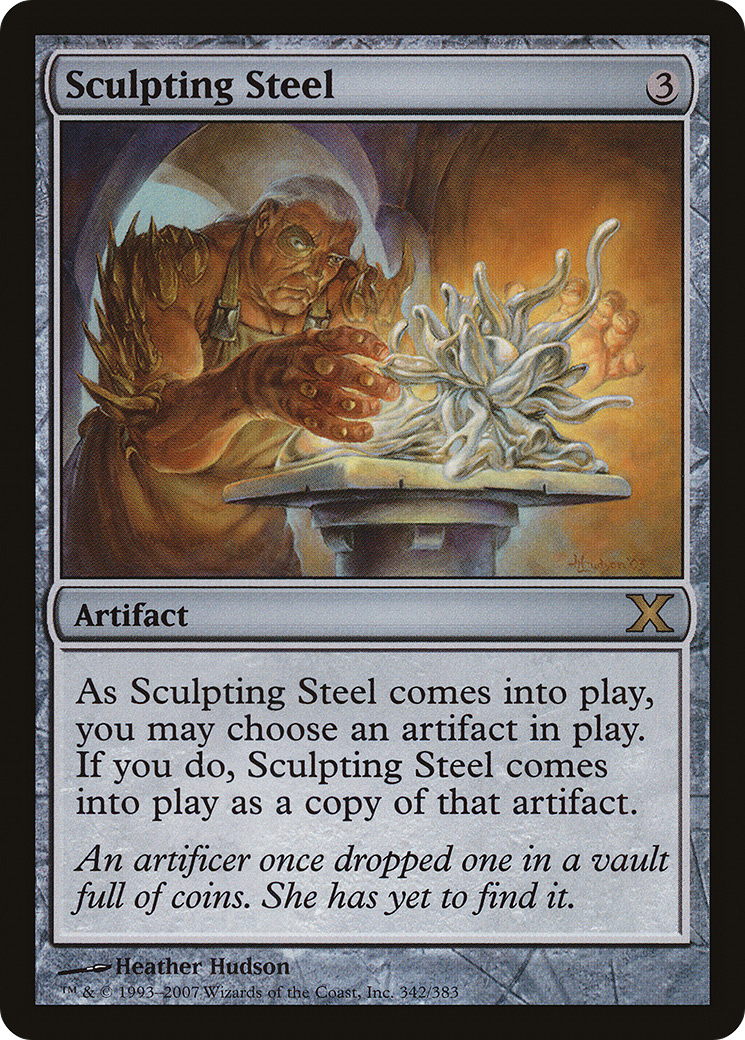 Sculpting Steel (10E-342) [Tenth Edition] Foil MTG Single Wizards of the Coast