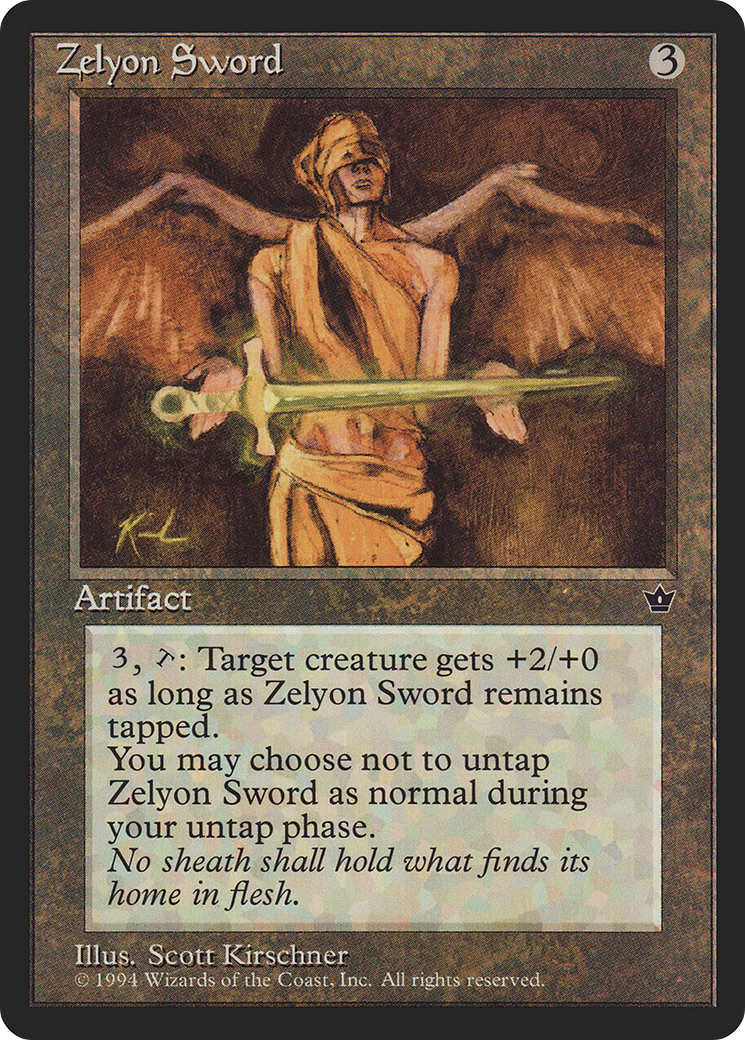 Zelyon Sword (FEM-091) [Fallen Empires] MTG Single Wizards of the Coast