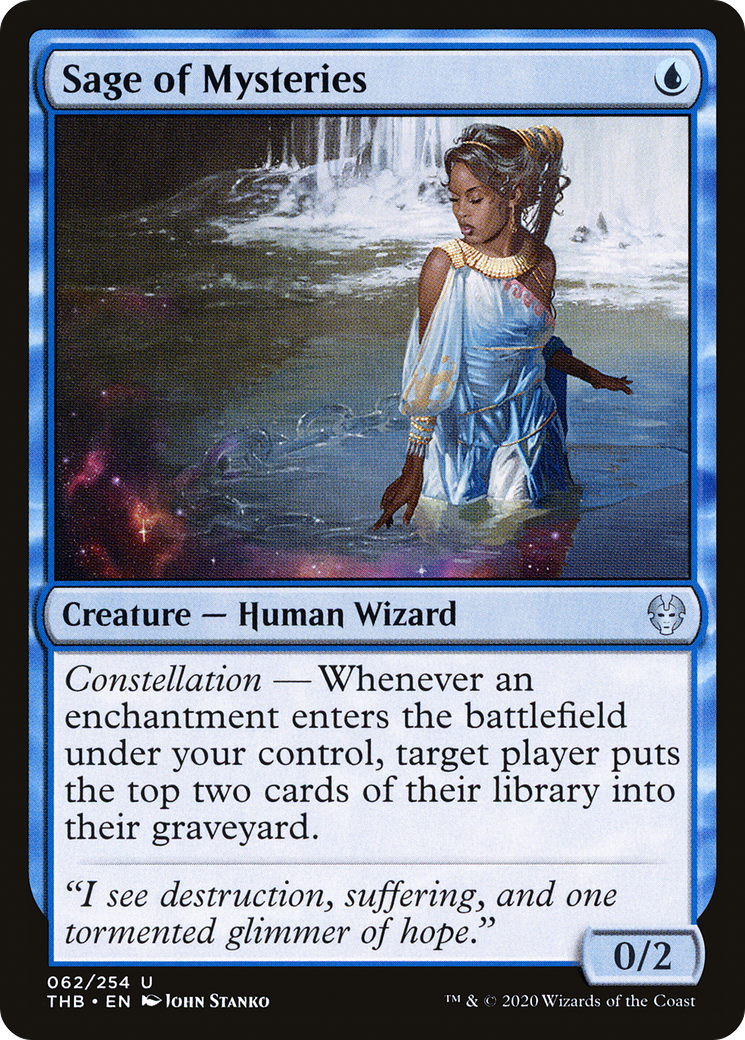 Sage of Mysteries (THB-062) [Theros Beyond Death] Foil MTG Single Wizards of the Coast