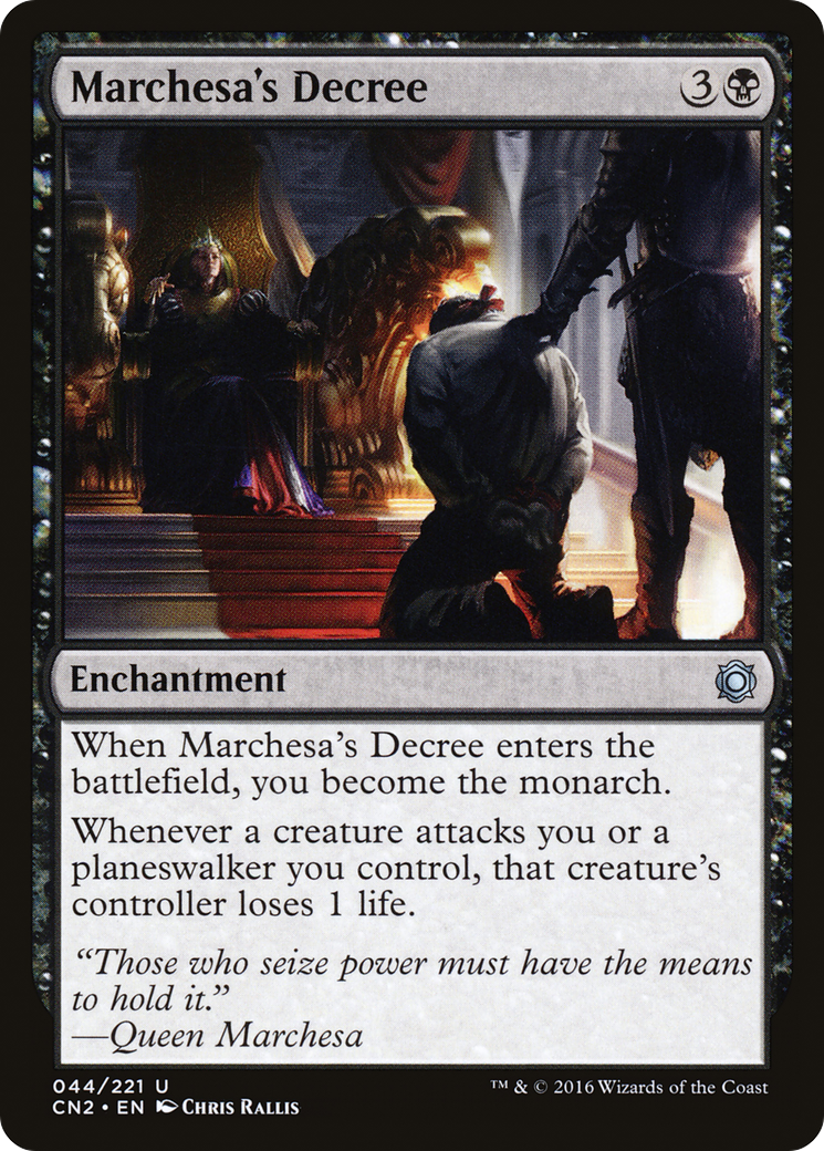 Marchesa's Decree (CN2-044) [Conspiracy: Take the Crown] Foil MTG Single Wizards of the Coast