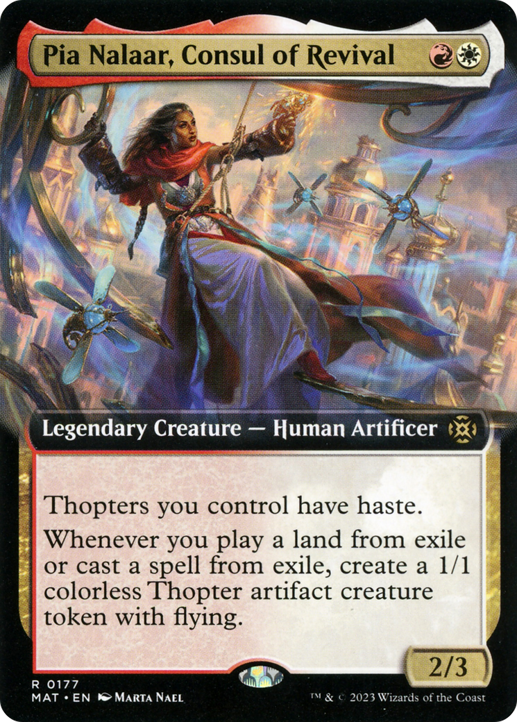 Pia Nalaar, Consul of Revival (MAT-177) [March of the Machine: The Aftermath] (Extended Art) MTG Single Wizards of the Coast