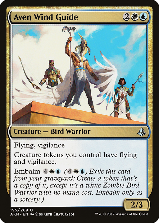 Aven Wind Guide (AKH-195) [Amonkhet] Foil MTG Single Wizards of the Coast