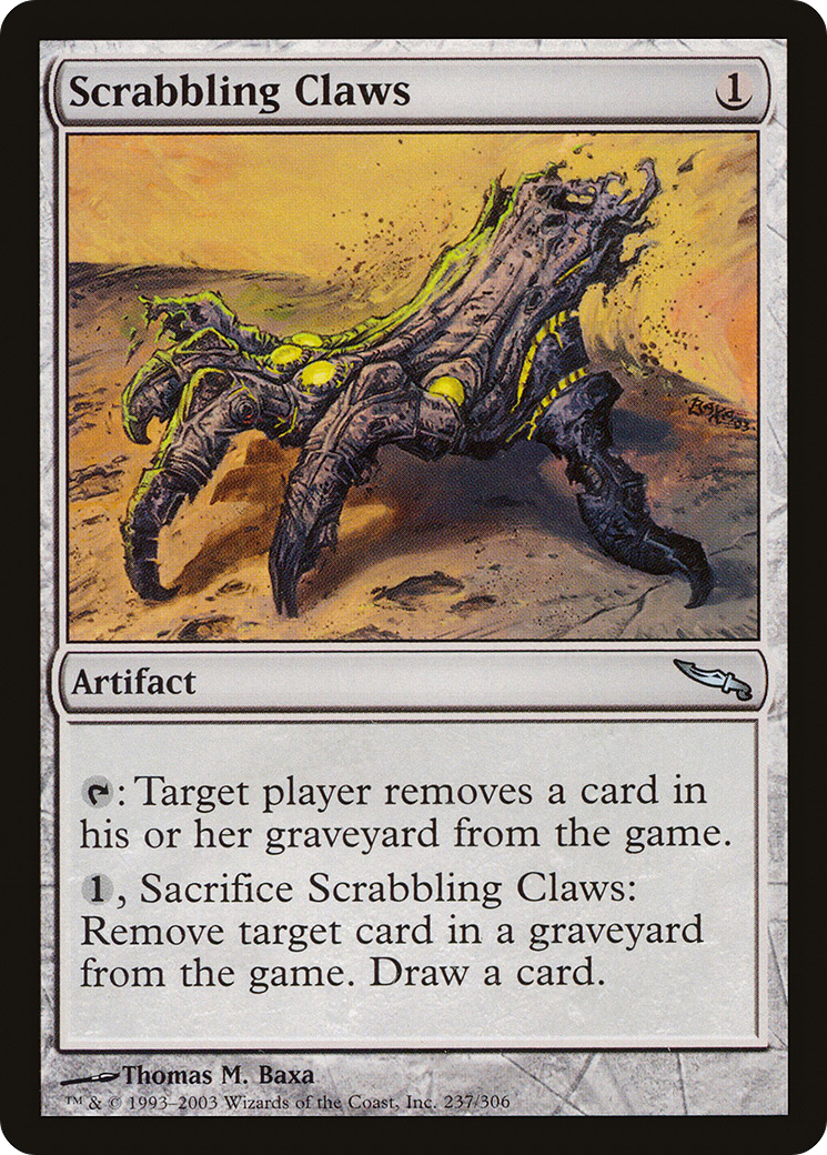 Scrabbling Claws (MRD-237) [Mirrodin] MTG Single Wizards of the Coast