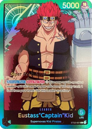 Eustass"Captain"Kid (001) (ST02-001) [Super Pre-Release Starter Deck 2: Worst Generation] Foil One Piece Single Bandai
