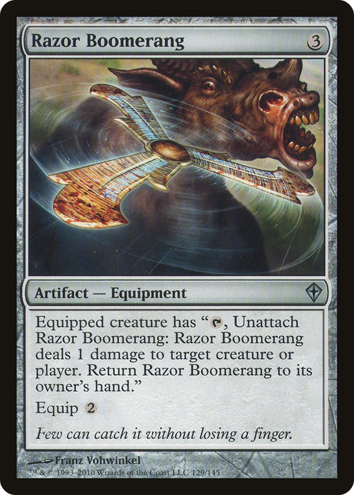 Razor Boomerang (WWK-129) [Worldwake] MTG Single Wizards of the Coast