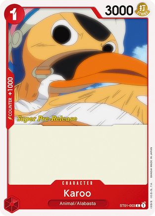 Karoo (ST01-003) [Super Pre-Release Starter Deck 1: Straw Hat Crew] One Piece Single Bandai
