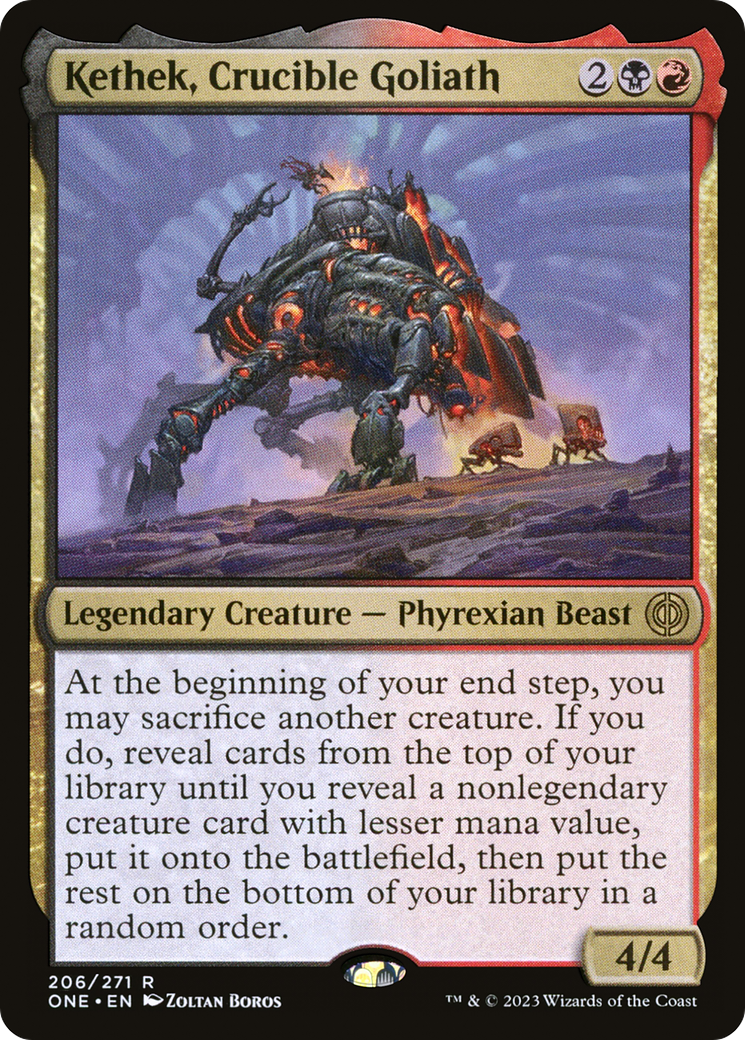Kethek, Crucible Goliath (ONE-206) [Phyrexia: All Will Be One] Foil MTG Single Wizards of the Coast