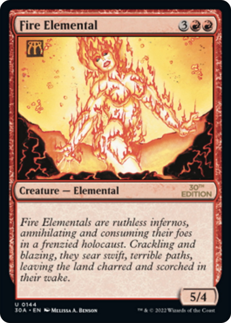 Fire Elemental (30A-144) [30th Anniversary Edition] MTG Single Wizards of the Coast