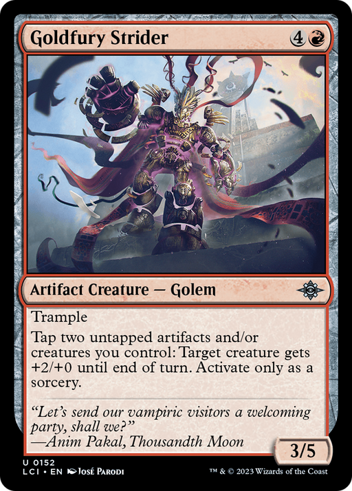 Goldfury Strider (LCI-152) [The Lost Caverns of Ixalan] Foil MTG Single Wizards of the Coast