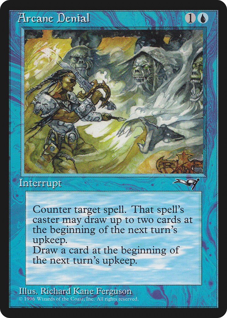 Arcane Denial (ALL-22B) [Alliances] MTG Single Wizards of the Coast