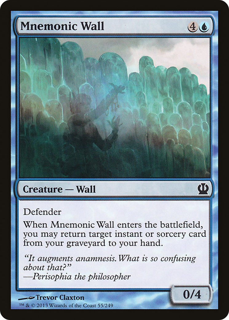 Mnemonic Wall (THS-055) [Theros] Foil MTG Single Wizards of the Coast