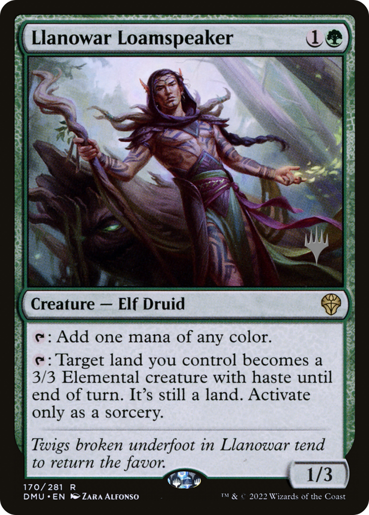 Llanowar Loamspeaker (PPDMU-170) [Dominaria United Promos] MTG Single Wizards of the Coast