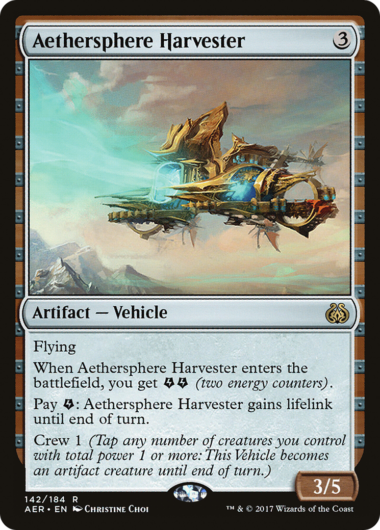 Aethersphere Harvester (AER-142) [Aether Revolt] MTG Single Wizards of the Coast