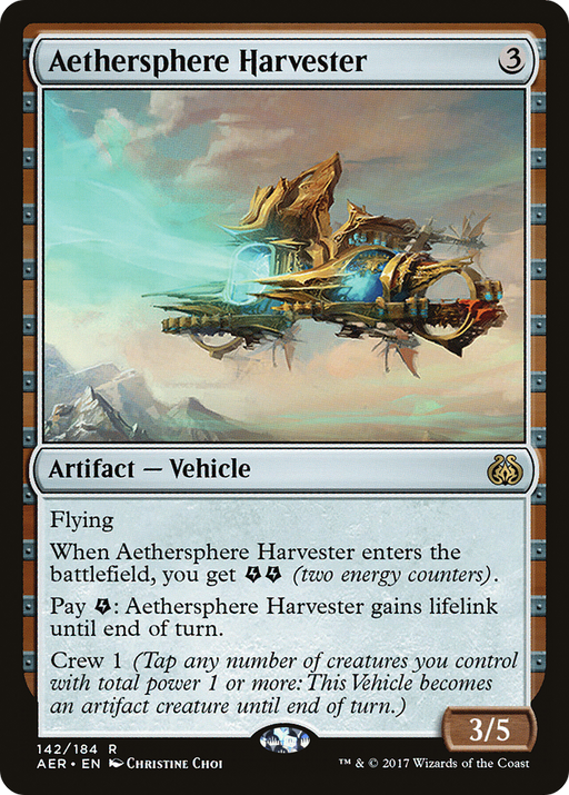 Aethersphere Harvester (AER-142) [Aether Revolt] MTG Single Wizards of the Coast