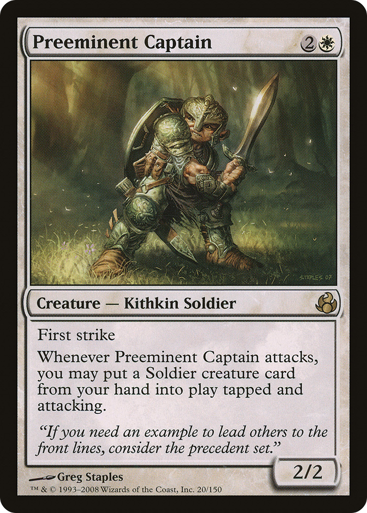 Preeminent Captain (MOR-020) [Morningtide] MTG Single Wizards of the Coast