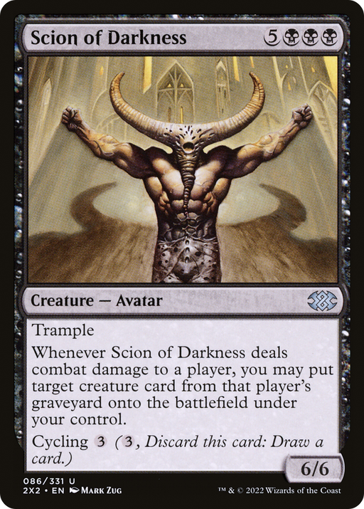 Scion of Darkness (2X2-086) [Double Masters 2022] Foil MTG Single Wizards of the Coast