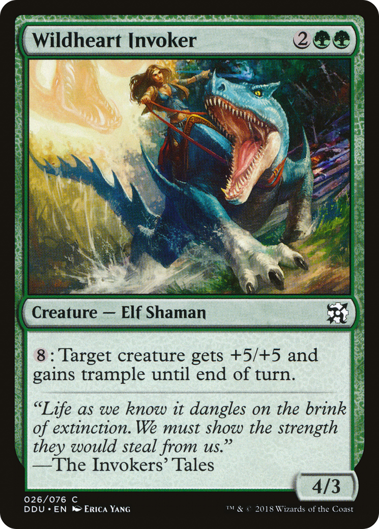 Wildheart Invoker (DDU-026) [Misc] Duel Decks: Elves vs. Inventors MTG Single Wizards of the Coast