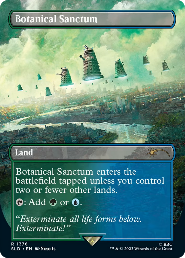 Botanical Sanctum (SLD-1376) [Secret Lair] Drop (Borderless) Foil MTG Single Wizards of the Coast