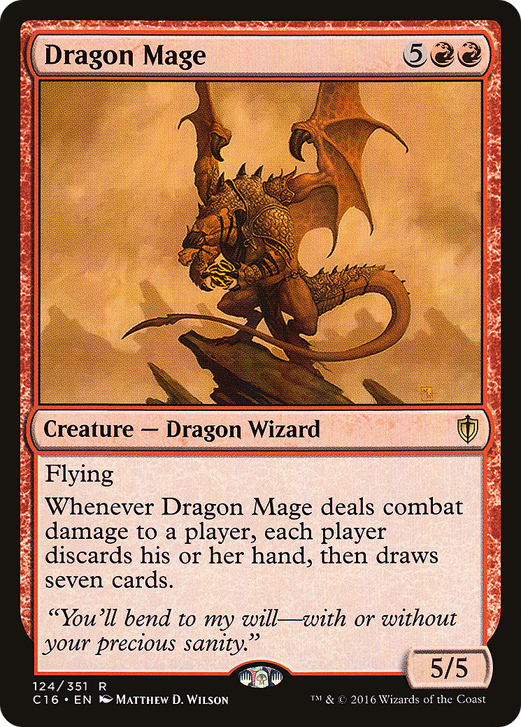 Dragon Mage (C16-124) [Commander 2016] MTG Single Wizards of the Coast