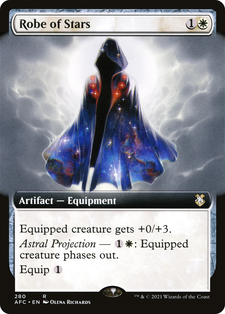 Robe of Stars (AFC-280) [Forgotten Realms Commander] (Extended Art) MTG Single Wizards of the Coast