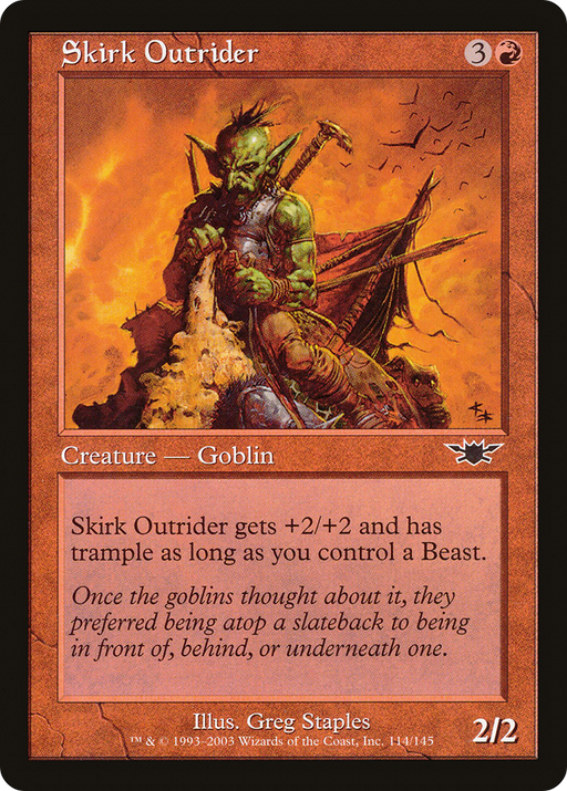 Skirk Outrider (LGN-114) [Legions] MTG Single Wizards of the Coast
