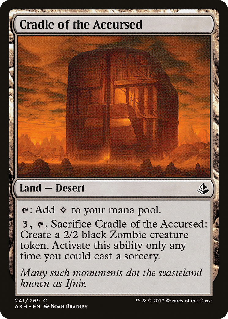 Cradle of the Accursed (AKH-241) [Amonkhet] MTG Single Wizards of the Coast
