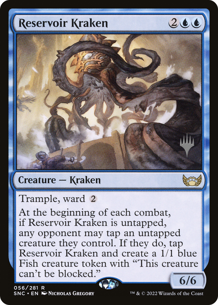 Reservoir Kraken (PPSNC-56P) [Streets of New Capenna Promos] Foil MTG Single Wizards of the Coast