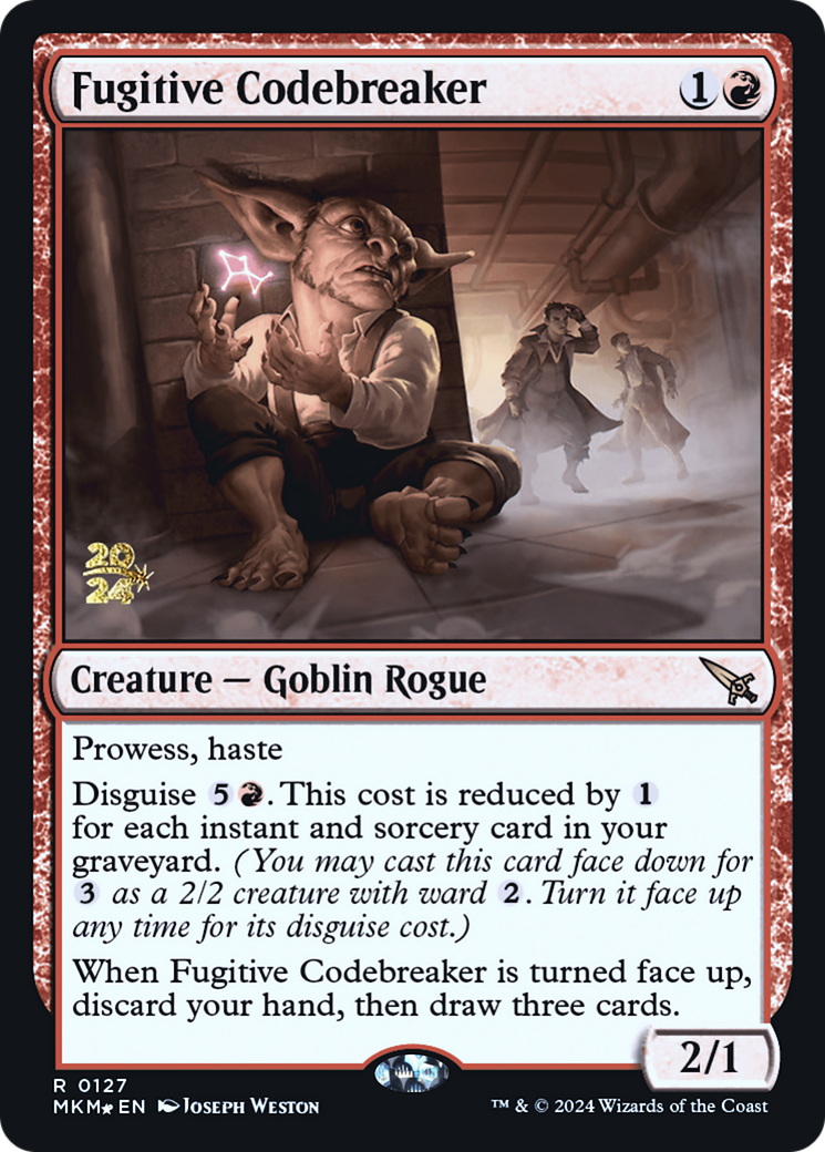 Fugitive Codebreaker (PRE-127) [Murders at Karlov Manor Promos] Foil MTG Single Wizards of the Coast