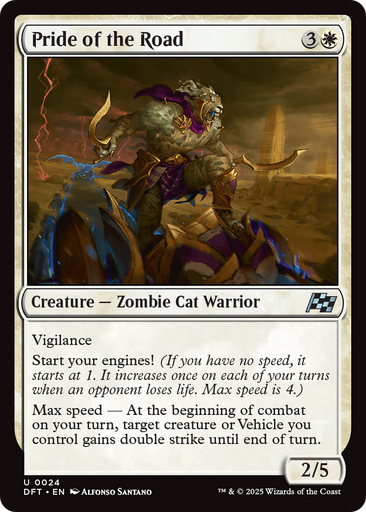 Pride of the Road (DFT-024) [Aetherdrift] Foil MTG Single Wizards of the Coast