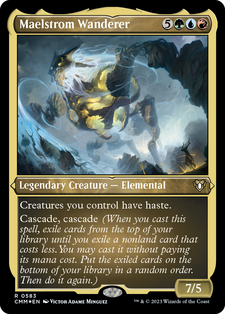 Maelstrom Wanderer (CMM-583) [Commander Masters] Etched Foil MTG Single Wizards of the Coast