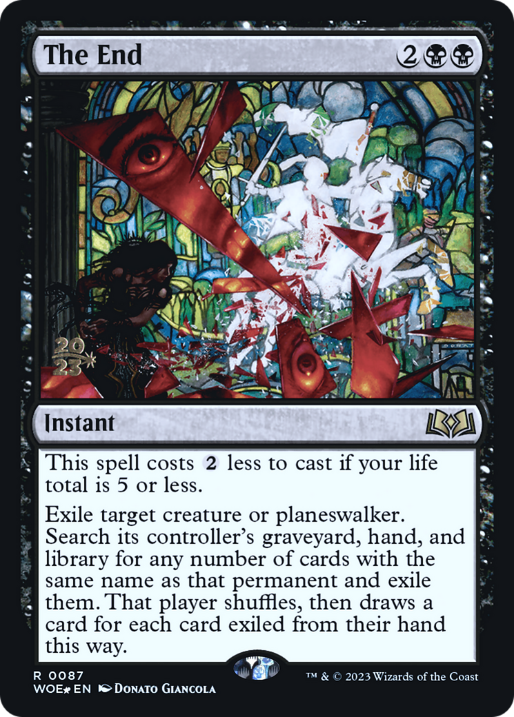 The End (PRE-087) [Wilds of Eldraine Promos] Foil MTG Single Wizards of the Coast