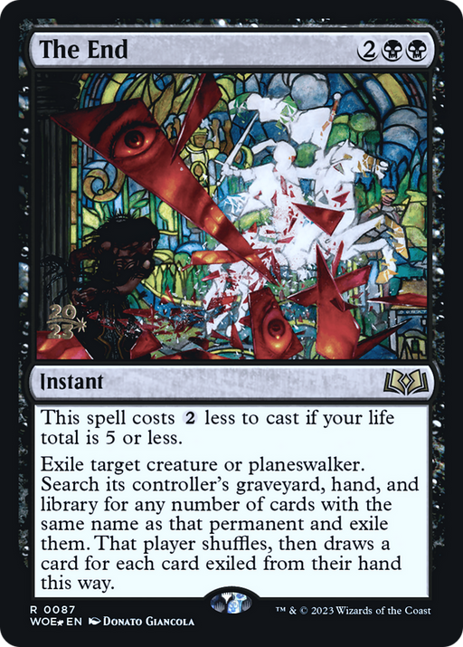 The End (PRE-087) [Wilds of Eldraine Promos] Foil MTG Single Wizards of the Coast