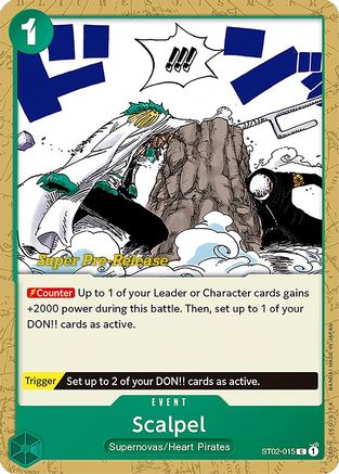 Scalpel (ST02-015) [Super Pre-Release Starter Deck 2: Worst Generation] One Piece Single Bandai
