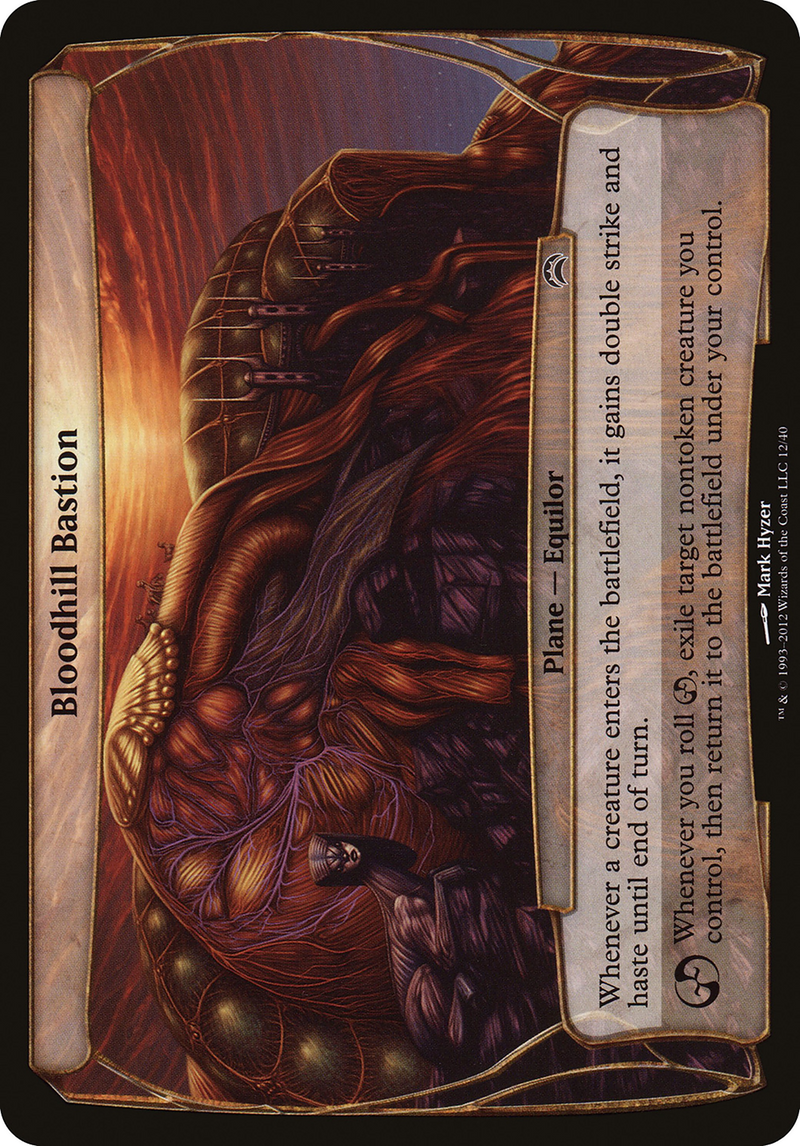 Bloodhill Bastion (Planechase 2012) (OVER-012) [Oversized] Planechase 2012 Planes MTG Single Wizards of the Coast