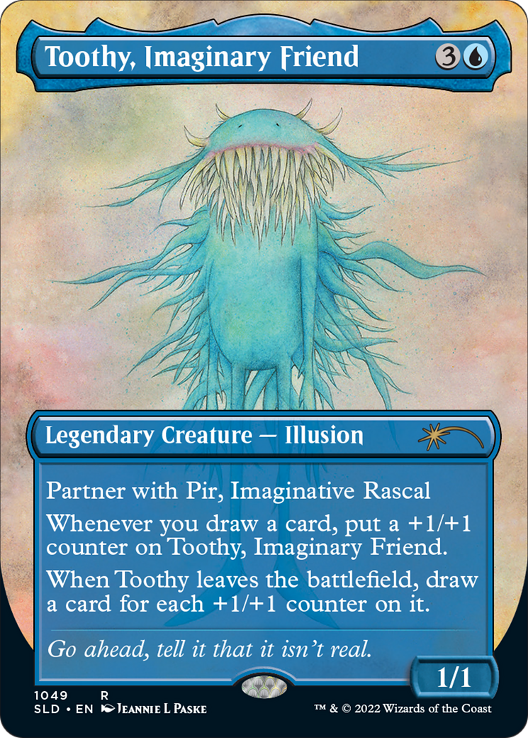 Toothy, Imaginary Friend (SLD-1049) [Secret Lair] Drop (Borderless) Foil MTG Single Wizards of the Coast