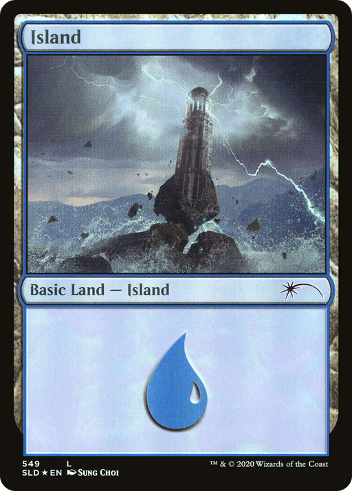 Island (549) (SLD-549) [Secret Lair] Drop Foil MTG Single Wizards of the Coast