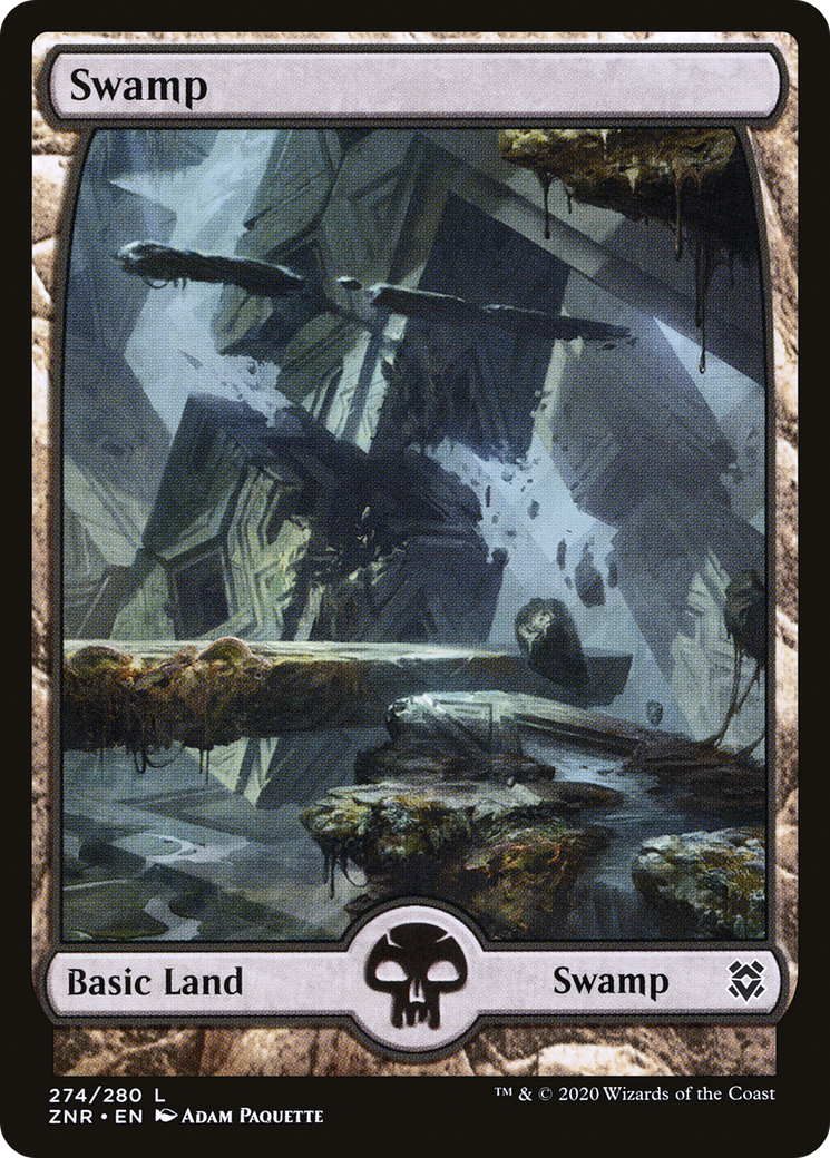 Swamp (ZNR-274) [Zendikar Rising] MTG Single Wizards of the Coast
