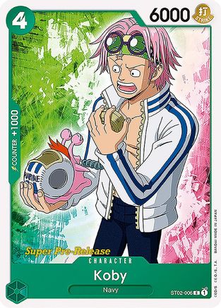 Koby (ST02-006) [Super Pre-Release Starter Deck 2: Worst Generation] One Piece Single Bandai