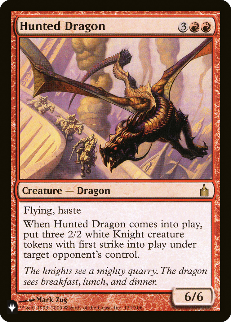 Hunted Dragon (LIST-131/306) [Mystery Booster] The List MTG Single Wizards of the Coast