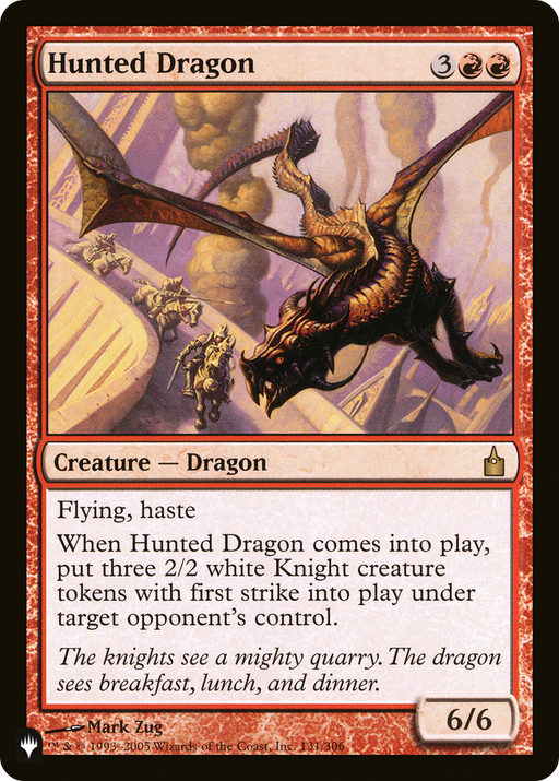 Hunted Dragon (LIST-131/306) [Mystery Booster] The List MTG Single Wizards of the Coast