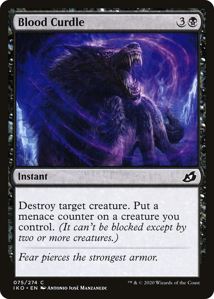 Blood Curdle (IKO-075) [Ikoria: Lair of Behemoths] MTG Single Wizards of the Coast