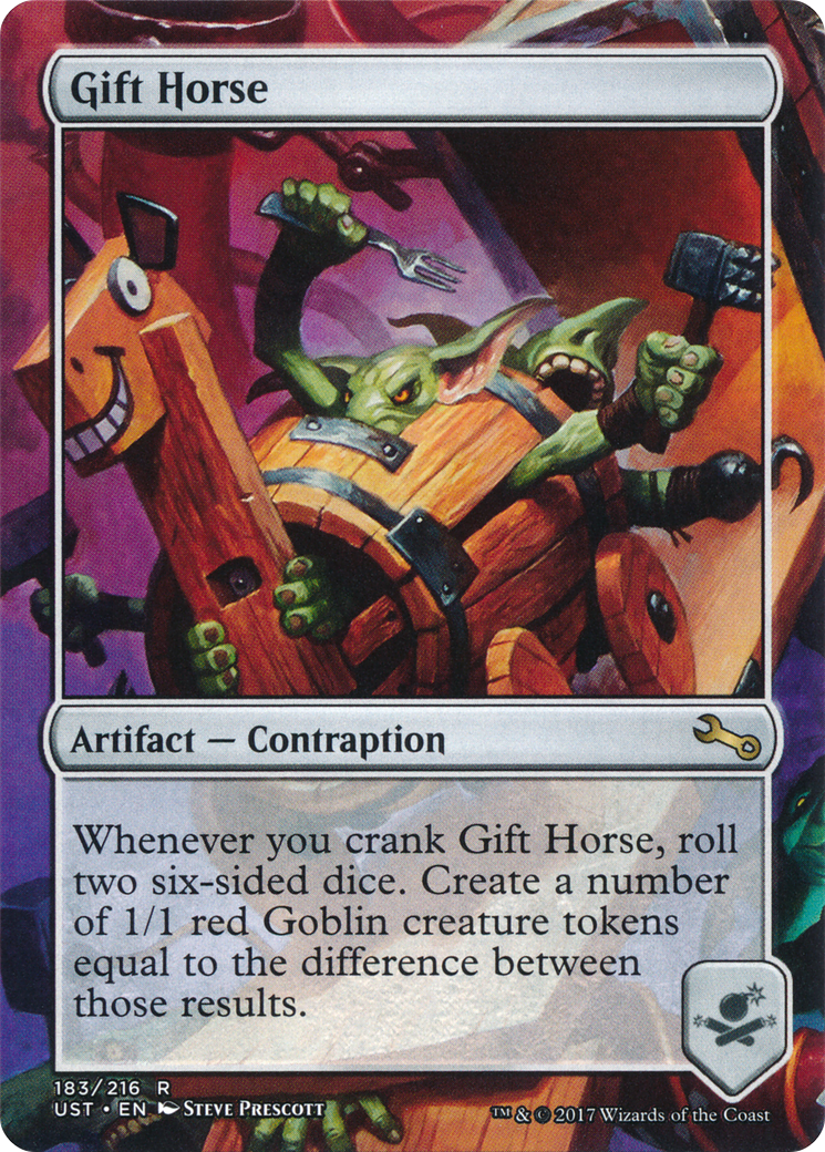 Gift Horse (UST-183) [Unstable] (Borderless) Foil MTG Single Wizards of the Coast