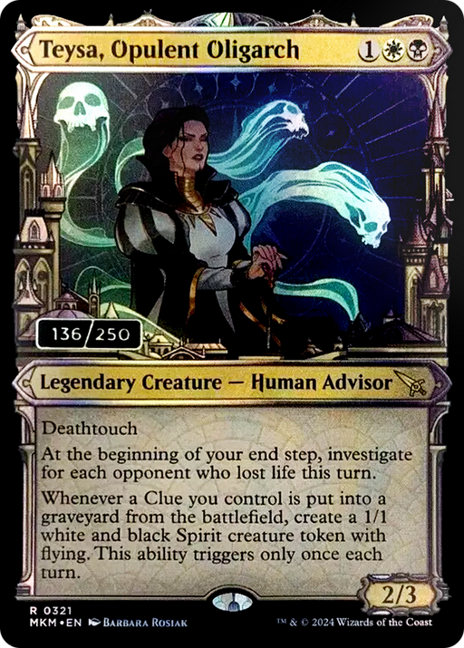 Teysa, Opulent Oligarch (Serial Numbered) (MKM-321) [Murders at Karlov Manor] Foil MTG Single Wizards of the Coast