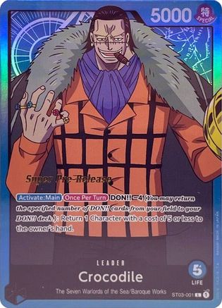 Crocodile (001) [Super Pre-Release Starter Deck: The Seven Warlords of the Sea] One Piece Single Bandai