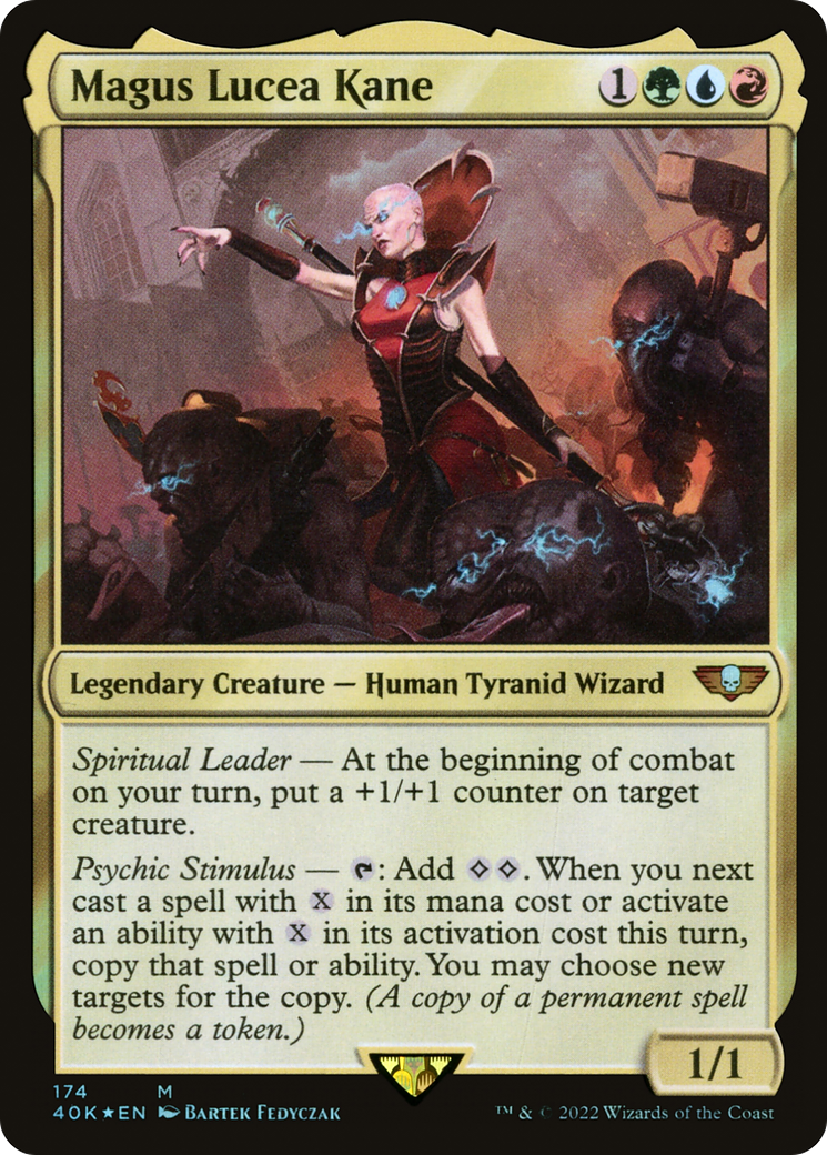 Magus Lucea Kane (40K-174) [Warhammer 40,000 Commander] Foil MTG Single Wizards of the Coast