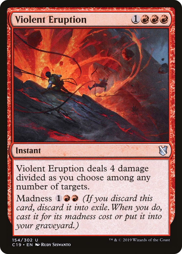 Violent Eruption (C19-154) [Commander 2019] MTG Single Wizards of the Coast