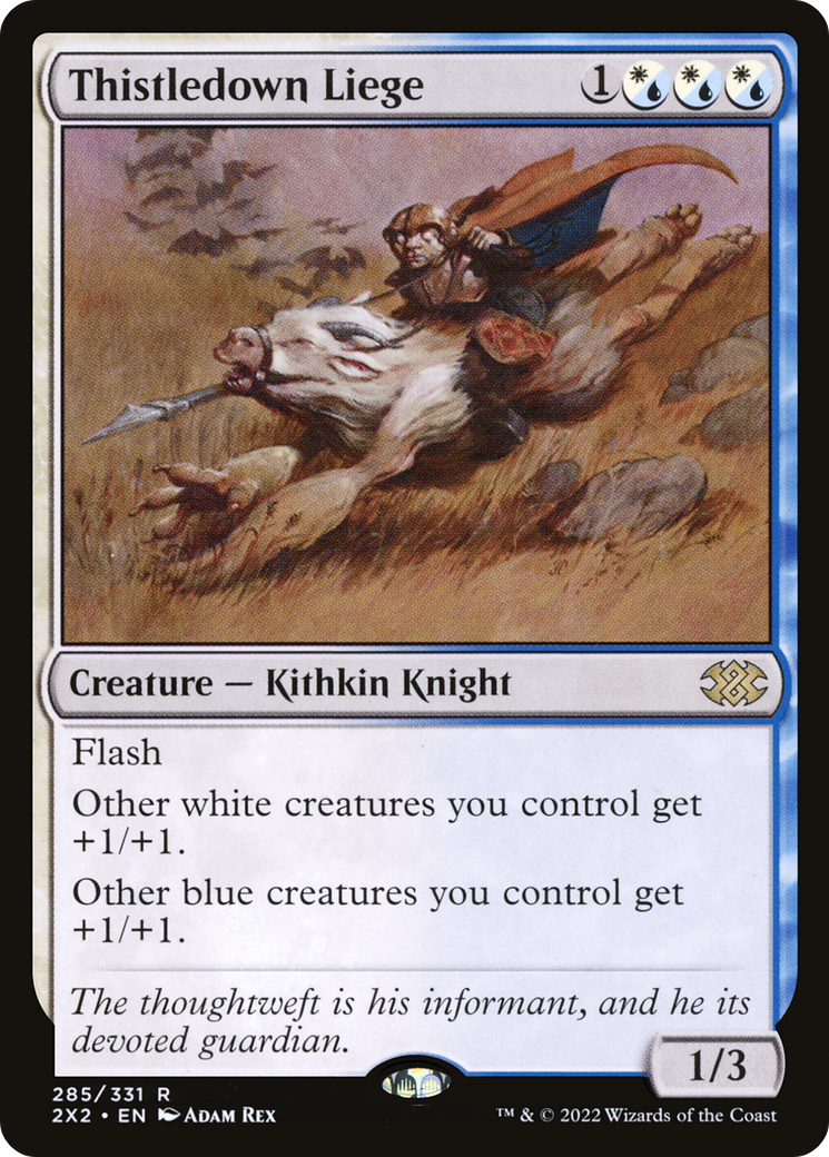 Thistledown Liege (2X2-285) [Double Masters 2022] Foil MTG Single Wizards of the Coast